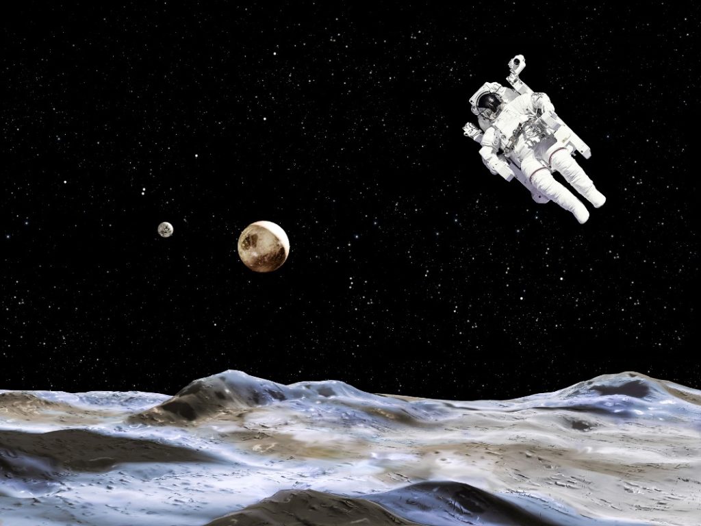 gravitationen på månen- SVÄVA I RYMDEN-VAD ÄR TYNGDPUNKT