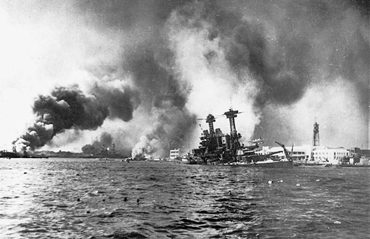   Japans attacken mot pearl Harbor krig i stilla havet