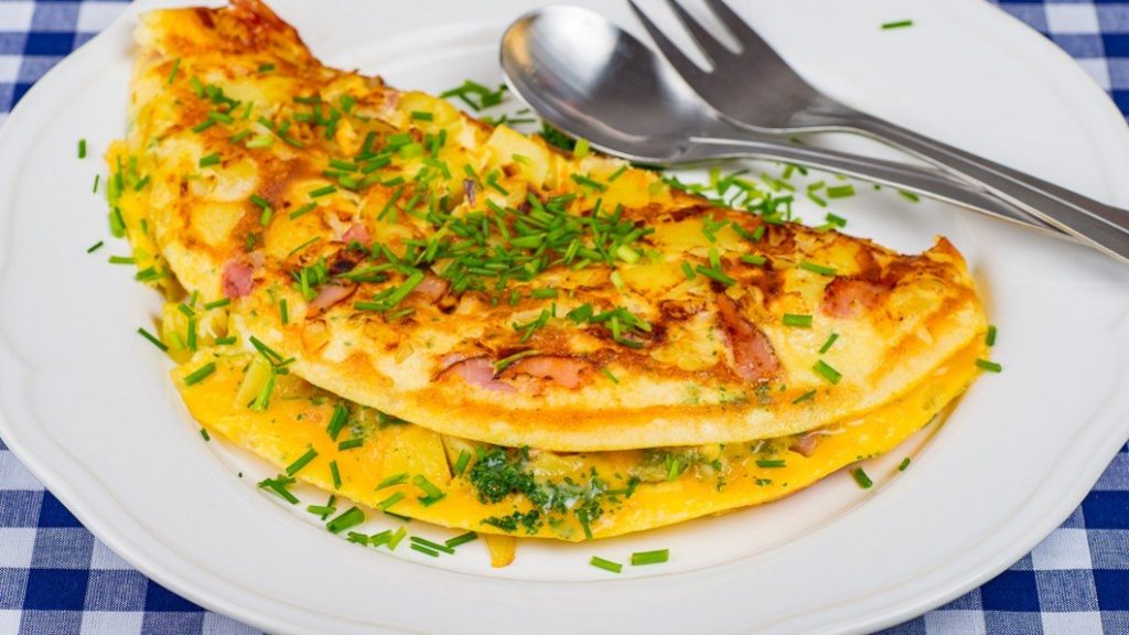 enkel Omelett recept -mat recept -omelett recept