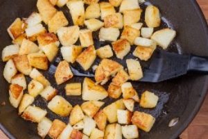 Bästa stekt potatis recept-göra Bra stekt potatis Stekt potatis